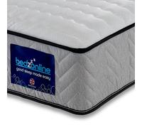 Bedzonline E-Comfort Hydro Sprung 2FT6 Mattress - with Premium Comfort & Cool Breathable Design in Grey | Size: Small Single Bedzonline Grey Small Single