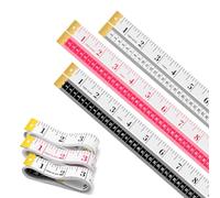 Bedzzatore Measuring Tape 150cm - Dual Scale Body Measuring Tape Ruler for Weight Loss, Tailoring, Flexible Tape Measure with Inches, Centimeters, 3-Pack Multicolor Set, All-Purpose Fabric & Body Tape