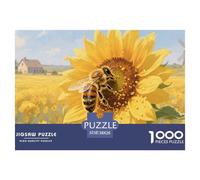 Bee 1000 Piece Jigsaw Puzzle Educational Games Creative Jigsaws Color Challenge for Travel Gifts,Present 38x26cm/1000pcs