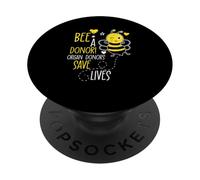 Bee a Donor an Organ Donation Save A Life Men Women PopSockets Adhesive PopGrip