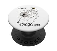 Bee a Wildflower Dandelion Troubles Float Away Peace Fun PopSockets Adhesive PopGrip