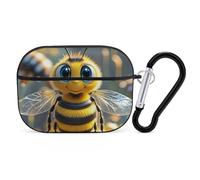 Bee AirPod Pro Case, Anti Scratch Hard PC Cover with Keychain, AirPod Pro 2nd/1st Case Accessories for Women Men, Black-Style