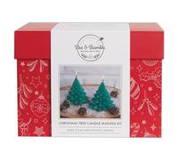 Bee and Bumble Candle Making Kit Christmas Tree, Makes 2 Green Tree Candles, Soy Wax, Beeswax, Candle Pigment, Single Craft Kit, Perfect Hobby Craft Gift For Adults And Kids, Beginner And Experienced Starter Craft Set