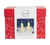 Bee and Bumble Candle Making Kit, Snowman, Multicoloured, Single Craft Kit, Perfect Hobby Craft Gift for Adults and Kids. Beginner and Experienced Starter Craft Set