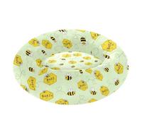 Bee and Buzz Pattern Removable & Washable Pet Dog Beds fluffier Dog Pillow Bed for Medium Size Pets Sleeping