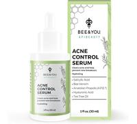 BEE and YOU Acne Treatment with Salicylic Acid, Bee Venom and 100% Natural Propolis Extract Acne Serum for Face and Body to Control and Clear Breakouts |1 Ounce