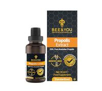 Bee and You Anatolian Propolis Extract Drops 20% - High Potency Liquid Propolis for Immune Support, Sore Throat & Respiratory Health, Antioxidant Rich, Gluten Free, 30ml