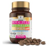 Bee and You Chewable Royal Jelly Tablets with Propolis Extract, Bee Pollen, Vitamins and Minerals, Daily Immune and Energy Support, Gluten Free, for Kids and Adults, 60 Count