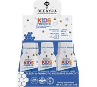BEE and You Kids Propolis Immune Night Time Shot - Probiotic, Lemon Balm, Tart Cherry, Sleep Support, Immune Support, Gut Health 1.69 Fl. oz, 12 Pack