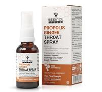 Bee and You Propolis Ginger & Raw Honey Throat Spray for Immune Support & Soothing Relief, Oral Health Support, Natural Antioxidant, 1 fl oz
