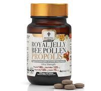 Bee and You Royal Jelly Tablets with Propolis Extract, Bee Pollen, Vitamins and Minerals Supplement, Daily Immune and Energy Support, Gluten Free, 60 Count
