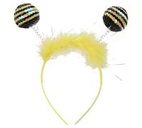 Bee Antenna Headband, Snail, Ant, Insect, Costume Props with Feathers, Sequins, Bopper Tentacles for Children and Adults, Halloween Bee Headband Costume for Children, Adults