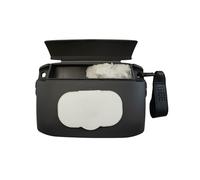 bee Babe co. On-The-Go Wipes Dispenser, Portable Wipes Container for Travel, Includes Temporary Trash Compartment, Diaper Bag Accessory Must Have, Reusable Baby Wipes Holder, Car Trash Can