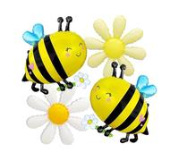 Bee Balloons Daisy Flower Balloon Arch Kit Insect Bug Spring Garden Picnic Themed Party Decor Bumble Bee Balloons for Happy Bee Day Sweet As Can Bee Baby Shower Birthday Party Decorations Supplies