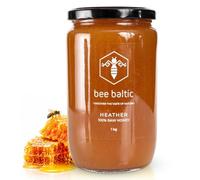 Bee Baltic Raw Heather Honey 1kg | Raw unfiltered honey, rich amber colour, bitter-sweet taste, creamy-jelly texture, Latvian heather honey