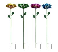 Bee Bath Metal Flower Yard Decor