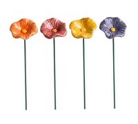 Bee Baths For Garden, 4pcs Ceramic Flowers Bee Watering Station