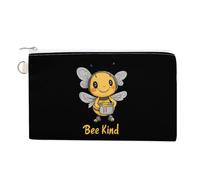 Bee Be Kind Coin Purse Small Wallets with Zippered Key Ring Cute Wallet