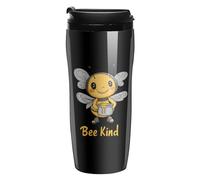 Bee Be Kind Insulated Tumblers with Lid Double-Wall Coffee Cup Cute Travel Mug Reusable for Hot/Ice Drinks