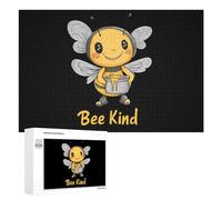 Bee Be Kind Wood Puzzles for Adults And Family Game Interesting Creative Gift Wooden Jigsaw Puzzle