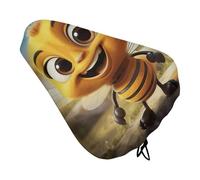 Bee Bike Seat Cover Universal, Waterproof Bicycle Saddle Cover with Drawstring, Rain/Dust Proof Fit Bicycle Seat Protector for Road/Mountain Bikes