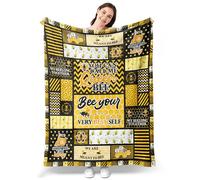 Bee Blanket for Women Girls, bee Gifts for her, Soft Honey Bee Throw Blanket, Bee Lover Decor Gift for Birthday Christmas Valentines, 50" x 60"
