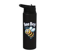 Bee Boy Mens Cute Cartoon Bumblebee Beehive Birthday Party Stainless Steel Insulated Water Bottle