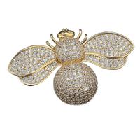 Bee Brooch Pin - Cute Honeybee Lapel Pin Nature Enamel Insect Badge for Bag, Coat or Scarf