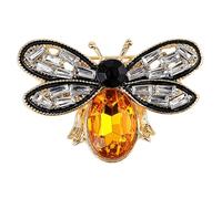 Bee Brooch Pin, Honey Bee Rhinestone Pins Vintage Crystal Bee Brooch Insect Themed Bee Lapel Pins Stylish Accessories for Women Men Party Dating Anniversary