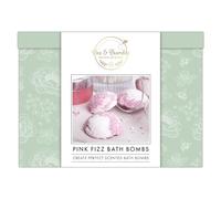 Bee & Bumble Pink Fizz DIY Bath Bomb Making Arts And Crafts Hobby Craft Kit, 100g Sodium Bicabonate, 50g Citric Acid, 35g Cocoa Butter, 4ml Pink Dye, 4ml Pink Fizz Fragrance Oil, Hobby Craft Present