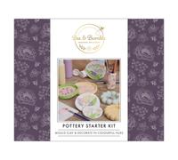 Bee & Bumble Pottery Starter Kit, Home Craft Set, DIY, Art and Crafts Supplies, Clay, Modelling, Painting, Adult Hobbies
