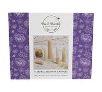 Bee & Bumble Natural Wax Scented Beeswax Hobby Craft Supplies Candle Kit, Ideal for Adult and Older Kids, Long Lasting Burning Time