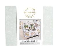 Bee & Bumble Scrapbooking Supplies Album Set - White Book, Perfect For Wedding, Birth, Taking Down Autograph, Storing Photos, Memories And More, Paper Can Be Decorated With Embellishments and Ribbon