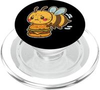 Bee Burger Busy Cartoon PopSockets PopGrip for MagSafe