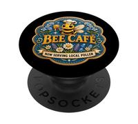 Bee Cafe s Local Pollen s Pastry Chef Bumblebee PopSockets Adhesive PopGrip