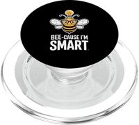 Bee Cause I Am Smart Back To School Teacher PopSockets PopGrip for MagSafe
