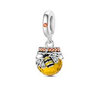 Bee Charm Fit for Pandora Bracelet,925 Sterling Silver Charms for Women Bracelets Original Bead Gift for Her