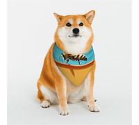 Bee Close-up Painting Pet Scarf Stylish Triangle Bid Scarf Bandana Pet Accessory,Large