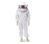 Bee Clothing Beekeeping Protective Clothing Full Body Suit Hat Smock Bee Suit Equipment Veil Hat Beekeeper Clothing ,Full Protection(X-Large)
