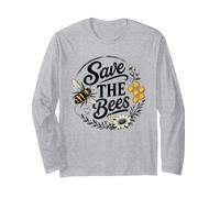 Bee Conservation Pollinator Nature Awareness Design Long Sleeve T-Shirt