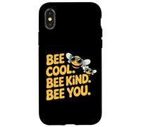 Bee Cool Bee Kind Positive Design Case for iPhone X/XS