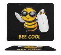 Bee Cool Large Gaming Mouse Mat Soft Non-Slip Laptop Mousepad Portable Square Desk Pad for Office Home Work