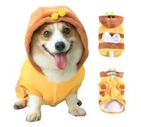 Bee Costume for Dogs - Super Soft Pet Clothes | Funny Pet Hoodies, Winter Cat Outfit, Cosplay Costume, Dog Christmas Clothes for All Types of Dogs & Cats