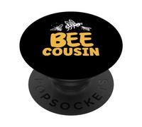 Bee Cousin Honeybee Hive Bees Beekeeper Bee PopSockets Adhesive PopGrip