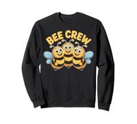 Bee Crew Cute Cartoon Bumblebee Pollen Apiarist Beehive Sweatshirt