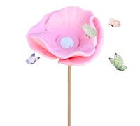 Bee Cup for Garden | Flower Shape Butterfly Feeder - Bee Baths for Garden - for Deck Patio Backyard Outdoor Fountain Pond Farm Butterfly