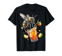 Bee Cute Colorful Portrait Animal Fruits Fun Motif Art Bee T-Shirt