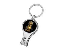 Bee Cute Queen Trendy Nail Clippers Metal Heavy Duty Sharp Toenail Fingernail Cutter with Nail File