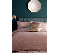 Furn. Bee Deco Geometric Reversible Duvet Cover Set