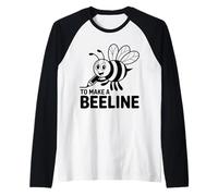 Bee Design to Make a Beeline Fun for Kids and Teachers Idiom Raglan Baseball Tee
